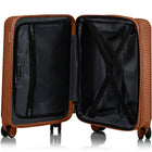 Champs Iconic II 20" Carry-on Luggage Case - Rose Gold-Lightweight Polycarbonate Material