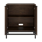 Hudson&Canal Montello 28"W Accent Cabinet - Alder Brown-Clean with a soft, dry cloth and no harsh chemicals or abrasive cleaning materials