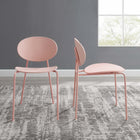 Modway Palette Dining Side Chair - Pink - 2 Pack-Minimalist Design