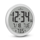 Marathon Watch 15 inch Round Digital Wall Clock - Stainless Steel-Large display: easy-to-read, even from across the room.