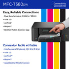 Brother - MFC-T580DW Imprimante tout-en-un à jet d’encre couleur sans fil INKvestment Tank assortie de 3 ans d’encre-Soutien au https://www.brother.ca/fr/support-center
