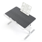 ShoppingAll Adjustable Portable Foldable Lap Desk with Tablet Slot and Drawer - Black-Versatile Height & Angle Adjustment: Offers 5 levels of height and angles adjustable up to 36 degrees for ergonomic comfort.
