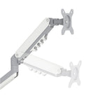 Uplite - Support de Moniteur Double Bras à Ressort à Gaz Réglable en Hauteur pour Deux écran de 15” à 32”-Conception robuste et élégante avec utilisation de matériaux en aluminium et en acier de première qualité. La capacité de poids de chaque bras est de 2 à 9 kg/4,4 à 19,8 lb.