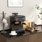HOMCOM 15 Bar Espresso Machine with Milk Frother - Black-Auto shut-off after 15 minutes of standby saves energy and provides peace of mind