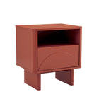 Manhattan Comfort Ella 39.4" Modern Nightstand 2-Piece Set - Terracotta-Perfect for Bedside Storage, Lamps or Display Items