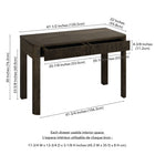 Hudson&Canal Mendoza 48'' Desk - Alder Brown-8