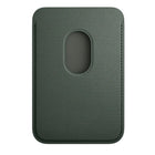 Apple FineWoven Wallet with MagSafe for iPhone - Evergreen-The wallet features strong built-in magnets that allow it to effortlessly snap into place on the back of your iPhone