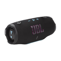 JBL Charge 6 Portable Bluetooth Speaker - Black/Orange-Powerful JBL Pro Sound with AI Sound Boost