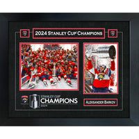 Florida Panthers Double Photo Frame 2024 Stanley Cup Collage - Framed Print - 22" x 18"-Premium virtual frames