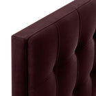 Modway Lily Stain-Resistant Performance Velvet King Size Headboard - Mulberry-Assembly Required