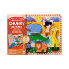 Melissa & Doug - Puzzle à grosses pièces en bois, safari - 8 pièces-Puzzle à grosses pièces en bois au thème safari
