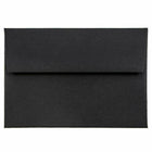 JAM Paper Recycled Stationery Set - 25 White Cards and 25 A2 Envelopes - Black Linen Recycled - set of 25-Size: A2 (4.375" x 5.75")