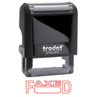Trodat Printy 4911 Climate Neutral Self-Inking Stamp with Window - "FAXED"-High-quality stamp with nontoxic, water-based ink