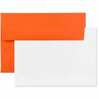 JAM Paper Blank Greeting Cards Set - 4Bar A1 Size - 3.625" x 5.125" - Orange Recycled - 25 Pack-Color: Brite Hue Orange