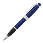A.T. Cross Bailey Fountain Pen - Medium Nib - Blue-Medium-point tip produces 0.45mm* line width for crisp, bold lines for excellent visibility. *Line width dependant on hand-pressure.