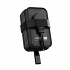 Uncaged Ergonomics - Travel Pack RISE Support pivotant pour ordinateur portable et chargeur de voyage - Noir-La base pivote à 360 degrés dans le sens des aiguilles d'une montre et dans le sens inverse.