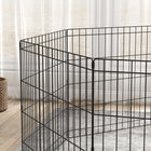 PawHut Foldable Metal Exercise Cage-Colour: Black