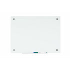 MasterVision - Tableau effaçable à sec en verre magnetique River - 36 po L x 48 po l-Surface effaçable à sec en verre magnetique de haute qualite