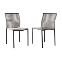 Modway Serenity Outdoor Chairs - Light Grey - Set of 2-Outdoor Patio Chairs - Set of 2