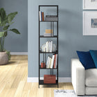 Hudson&Canal - Bibliothèque rectangulaire Cortland de 45,7 cm de large - Bronze noirci-Nettoyer avec un chiffon doux et sec, sans produits chimiques agressifs ni produits de nettoyage abrasifs