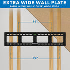Mount-It! Low Profile Fixed TV Wall Mount (MI-305L)-Max TV weight: 220 lbs