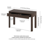 Hudson&Canal Lonsdale 48'' Desk - Alder Brown-8