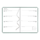 Letts 2026 Conscious Weekly/Monthly Planner with Embossed Cover - 8-1/4" x 5-5/6" - Pine - Multilingual-Semi-flexible, soft-touch cover with an embossed design