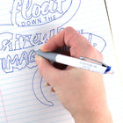 Pentel Floatune Retractable Advanced Rollerball Pen - 0.5 mm - Blue Ink - 12 Pack-Part of Pentel’s exclusive Recycology  line of recycled products. Over 50% of the materials used to create these products were recycled materials