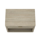 Manhattan Comfort Evelyn 32" Modern 1-Drawer Nightstand - Natural-20" L x 32" W x 24" H