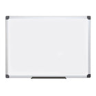 Staples Porcelain Magnetic Dry-Erase Whiteboard - 48" H x 72" W - Aluminum Frame-Porcelain magnetic dry-erase writing surface