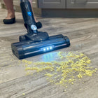 Panni - Aspirateur balai autonome sans fil 3 en 1 S1 - Bleu-Technologie cyclonique. Le système de séparation retient les poussières fines et les saletés dans le bac, assurant ainsi une performance d'aspiration constante.