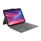Logitech Combo Touch Keyboard Case for iPad A16/ 10.9" (10th Gen.) - English - Oxford Grey-Compatibility: iPad (10th gen & A16). Models: A2696, A2757, A2777, A3162, A3354, A3355, A3356