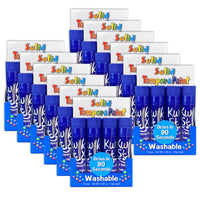 Kwik Stix Solid Tempera Paint Sticks - Blue - 12/Pack - 12 Pack-Individual coloured Kwik Stix for the ones your use the most!
