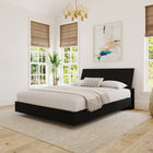Nexera Storage Headboard - Full Size - Black-Perfectly matches various full size beds from Nexera (sold separately)