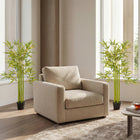 Outsunny 4' Artificial Bamboo Tree for Indoor Decoration - Green - 2 Pack-Soil-cement and PE moss are included to make it more stable 