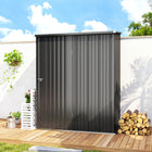 Outsunny Outdoor Storage Shed with Single Door - 5' x 3' - Black-Lockable door provide more safety of your items 