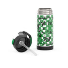 Thermos - Bouteille d'eau isotherme FUNtainer en acier inoxydable - 410 ml - Minecraft-La poignée de transport intégrée offre une prise en main facile et peut être rabattue lorsqu'elle n'est pas utilisée.