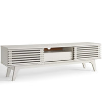 Modway Render 59" TV Stand - White-Mid-Century Style 59" TV Stand