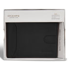 Champs - Portefeuille Bi-Fold en cuir Onyx - Noir-4 fentes pour cartes de crédit