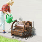 Outsunny 3-Tier Raised Garden Bed - Carbonized-Drainage holes prevent the garden bed from becoming a pond in heavy rains

