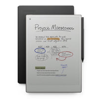 reMarkable - Pack tablette Paper Pro avec Marker Plus et étui portefeuille en cuir premium - Noir-Avec jusqu'à deux semaines d'autonomie et 90 jours en veille, reMarkable Paper Pro est toujours prête à sortir de votre sac et à travailler