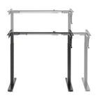 Ezywork Manual Standing Desk Frame - Hand Crank - Black-Weight Capacity: 132 lbs