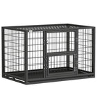 PawHut - Cage pour chien robuste 37 po, chenil pour chien en métal avec plateau amovible-Cadre en acier robuste garantit une cage pour chien solide 