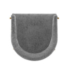 Manhattan Comfort Lia 24.8" Modern Chenille Upholstered Dining Armchair - Grey - Set of 2-23.23" L x 20" W x 31.89" H