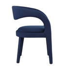 Modway Pinnacle Performance Velvet Dining Chair - Midnight Blue - 2 Pack-7