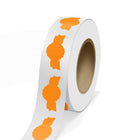JAM Paper - Rouleaux d'étiquettes standard - en forme de sceau d'anniversaire - 1 3/8 x 2 5/8 - orange fluo - 125 étiquettes/rouleau-Couleur : Orange fluo | Faites ressortir votre courrier avec des étiquettes d'adresse d'expédition colourées.
