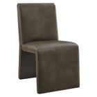 Modway Emory Vegan Leather Dining Side Chair - Mushroom-Padded Faux Leather Seat
