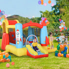 Outsunny - Château gonflable 4 en 1 pour enfants avec toboggan aquatique et trampoline gonflable - 10,8 pi L x 8,7 pi l x 6,1 pi H - multicolore-Il se gonfle si rapidement que votre enfant n’aura pas à attendre trop longtemps 