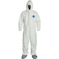 Dupont Personal Protection, Combinaisons Tyvek 400, 3T-Grand, Blanc, Tyvek, paquet de 6-Couleur Blanc