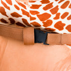 Qaba - Cheval à bascule pour bébé, design girafe, chaise à bascule en peluche - brun-Fonctionne avec 3 piles LR44 (incluses) 